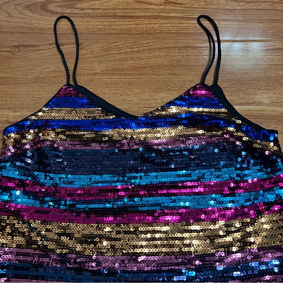 Wayf Murphy Stripe Sequin Cami Size Small - Picture 4 of 8